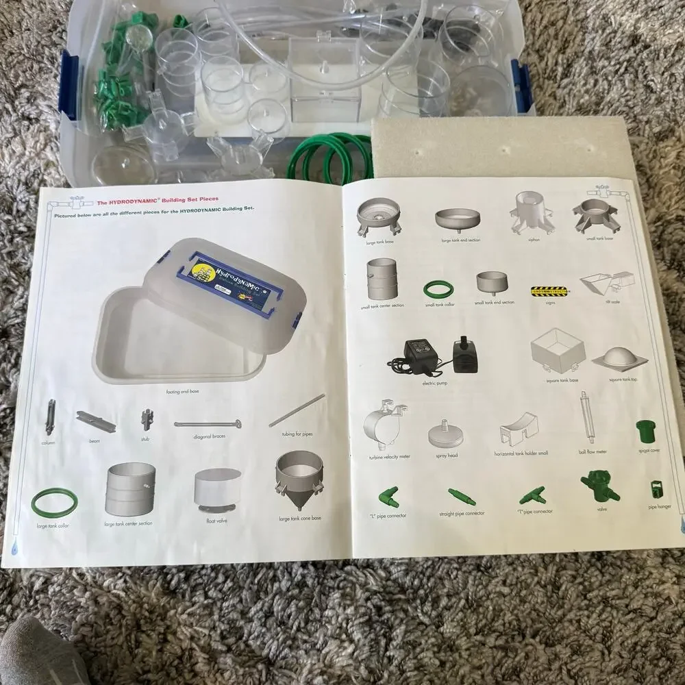 Bridge Street Toys Hydrodynamic Deluxe Building Set Kit Incomplete NO PUMP